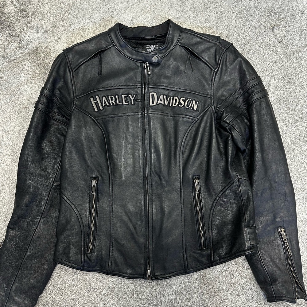 Harley-Davidson Black Leather Riding Jacket